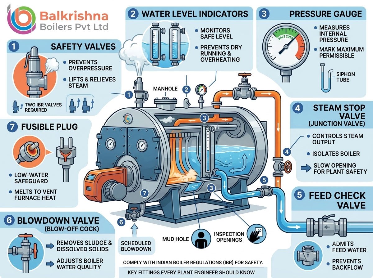 Boiler Mountings Explained: Key Fittings Every Plant Engineer Should Know