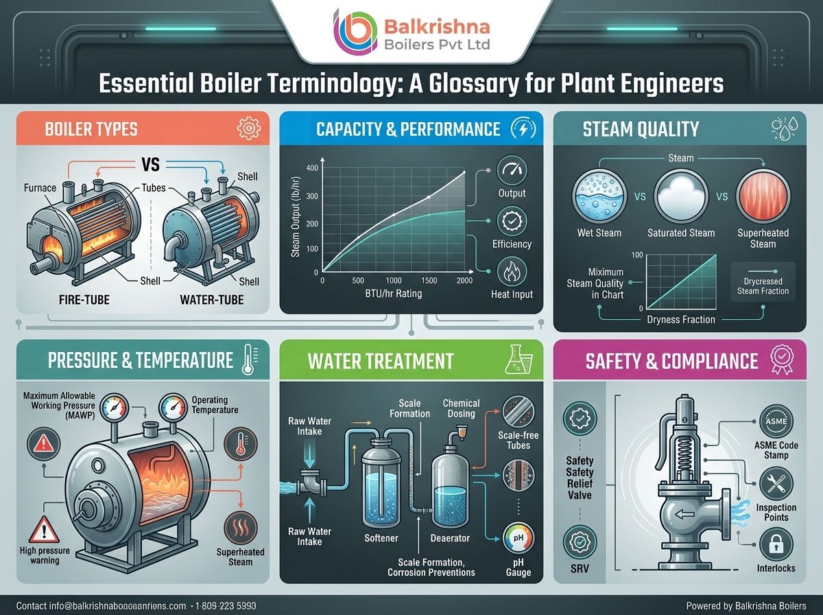 Essential Boiler Terminology: A Glossary for Plant Engineers